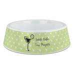 Margarita Lover Plastic Dog Bowl - Large (Personalized)