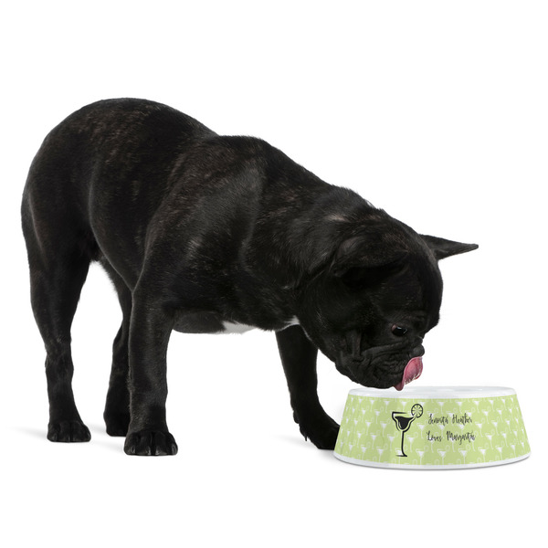 Margarita Lover Plastic Pet Bowls - Medium - LIFESTYLE