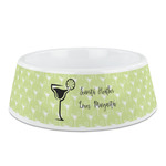 Margarita Lover Plastic Dog Bowl (Personalized)