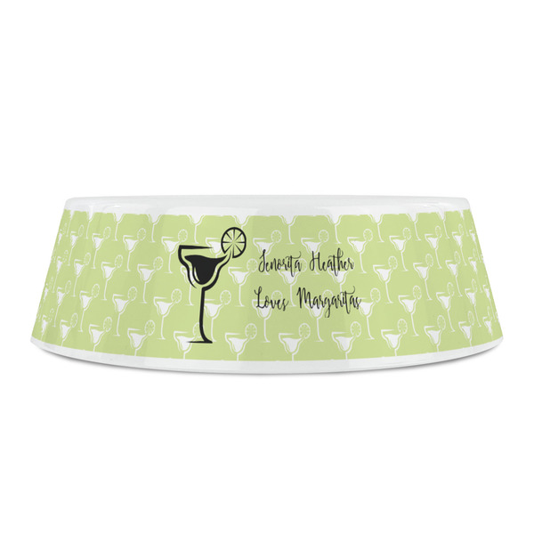 Margarita Lover Plastic Pet Bowls - Small - FRONT