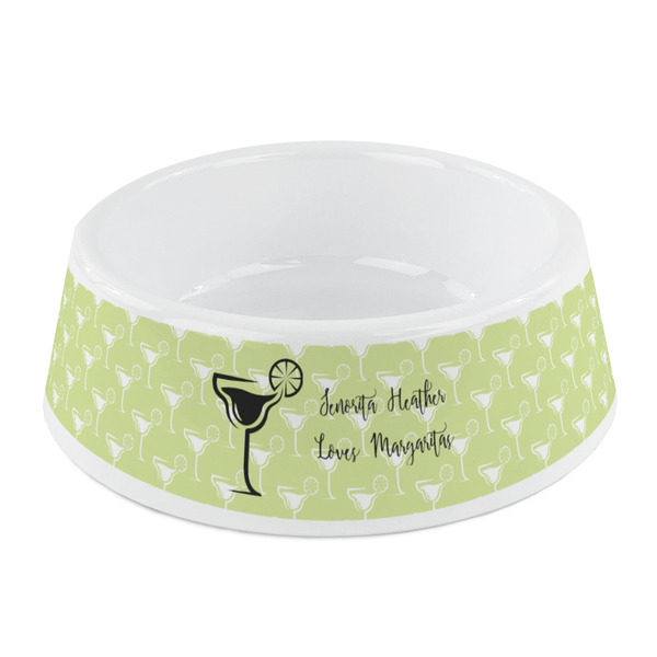 Custom Margarita Lover Plastic Dog Bowl - Small (Personalized)
