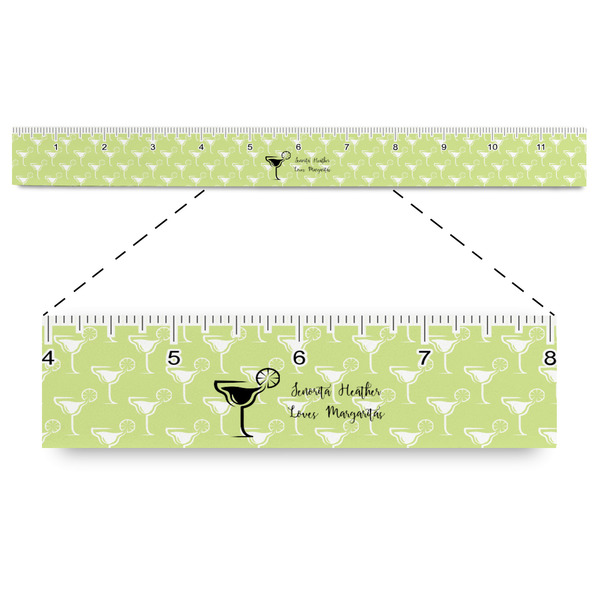 Custom Margarita Lover Plastic Ruler - 12" (Personalized)