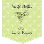 Margarita Lover Iron On Faux Pocket (Personalized)