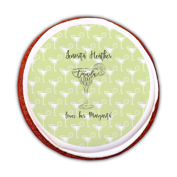 Margarita Lover Printed Icing Circle - Medium - On Cookie
