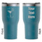 Margarita Lover RTIC Tumbler - Dark Teal - Double Sided - Front & Back