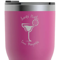 Margarita Lover RTIC Tumbler - Magenta - Laser Engraved - Double-Sided (Personalized)