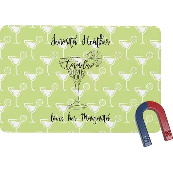 Custom Margarita Lover Rectangular Fridge Magnet (Personalized)