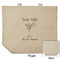 Margarita Lover Reusable Cotton Grocery Bag - Front & Back View