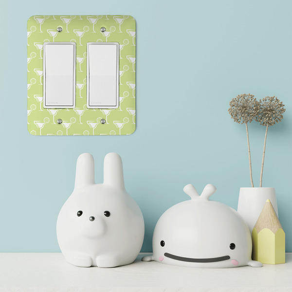 Margarita Lover Rocker Light Switch Covers - Double - IN CONTEXT