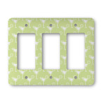 Margarita Lover Rocker Style Light Switch Cover - Three Switch