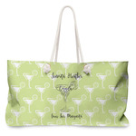 Margarita Lover Large Tote Bag with Rope Handles (Personalized)