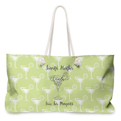 Margarita Lover Large Tote Bag with Rope Handles (Personalized)