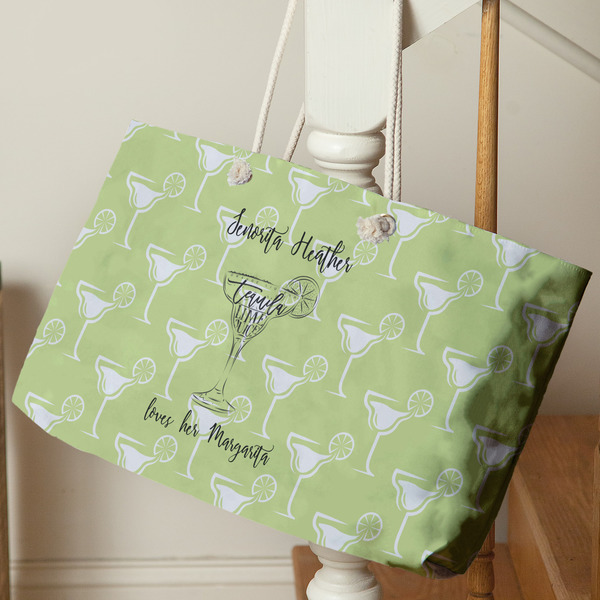 Margarita Lover Large Rope Tote - Life Style