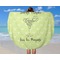 Margarita Lover Round Beach Towel - In Use