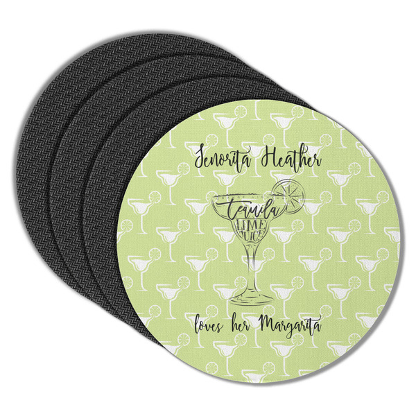 Margarita Lover Round Coaster Rubber Back - Main