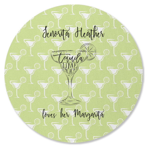 Margarita Lover Round Coaster Rubber Back - Single