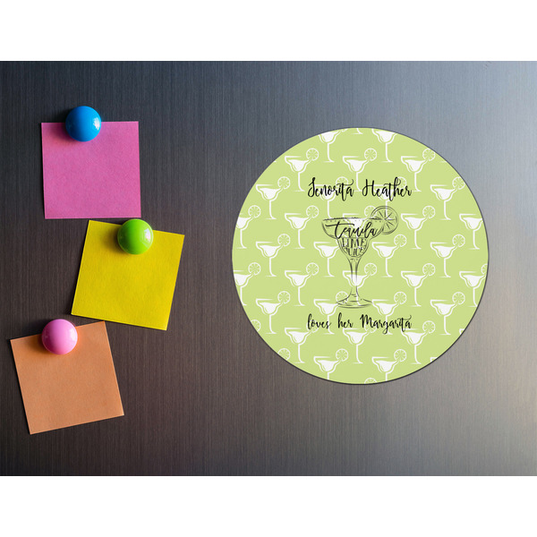 Margarita Lover Round Fridge Magnet - LIFESTYLE