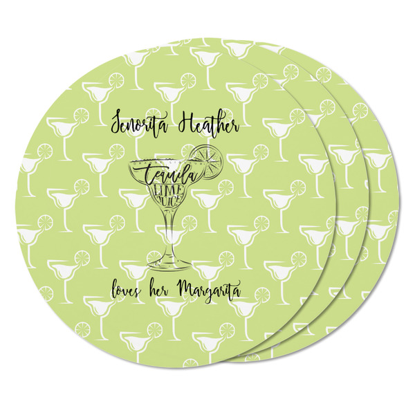 Margarita Lover Round Fridge Magnet - THREE