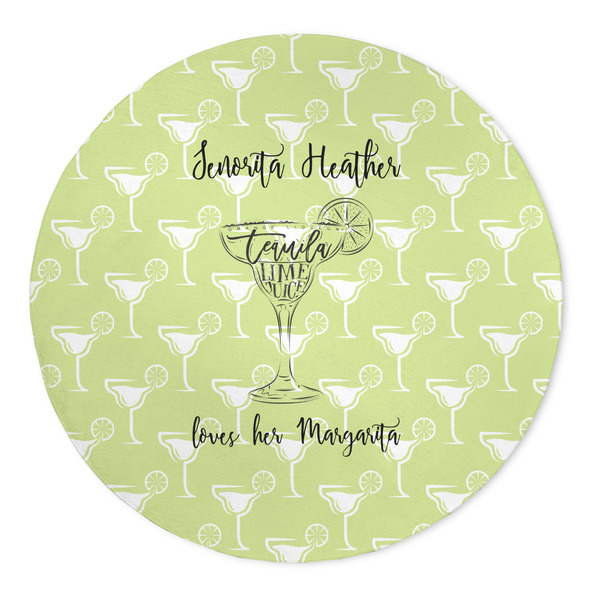 Custom Margarita Lover 5' Round Indoor Area Rug (Personalized)