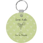 Margarita Lover Round Plastic Keychain (Personalized)