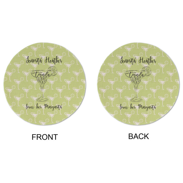 Margarita Lover Round Linen Placemats - APPROVAL (double sided)