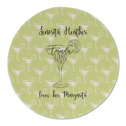 Margarita Lover Round Linen Placemat (Personalized)