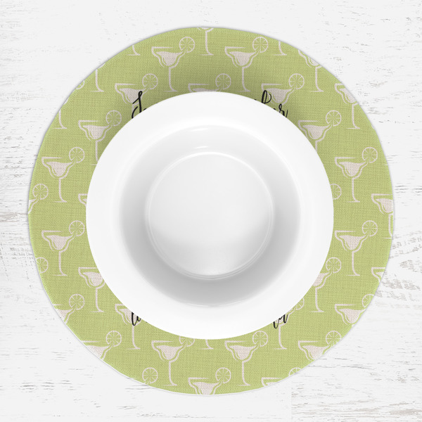Margarita Lover Round Linen Placemats - LIFESTYLE (single)