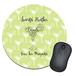 Margarita Lover Round Mouse Pad (Personalized)