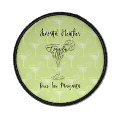 Margarita Lover Iron On Round Patch w/ Name or Text