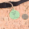 Margarita Lover Round Pet ID Tag - Large - In Context