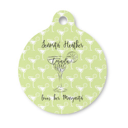 Margarita Lover Round Pet ID Tag - Small (Personalized)
