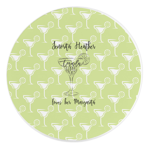 Custom Margarita Lover Round Stone Trivet (Personalized)