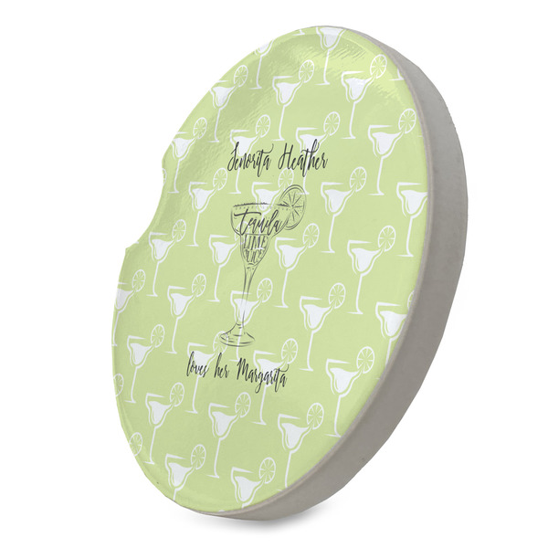 Margarita Lover Sandstone Car Coaster - STANDING ANGLE