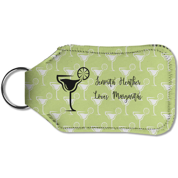 Margarita Lover Sanitizer Holder Keychain - Small (Back)