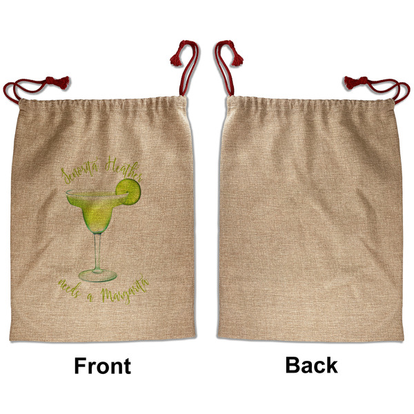 Margarita Lover Santa Bag - Approval - Front