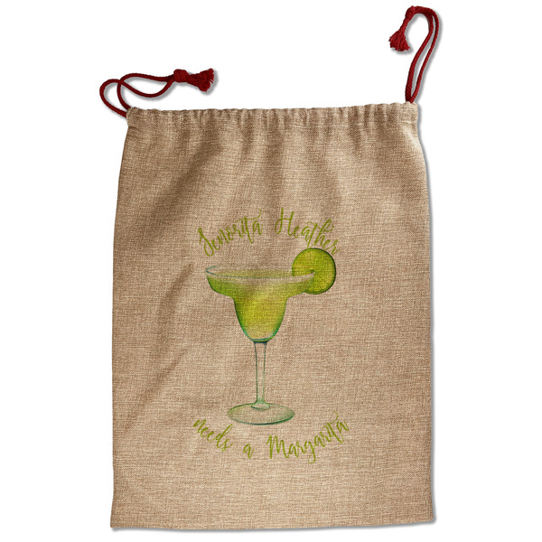 Custom Margarita Lover Santa Sack - Front (Personalized)
