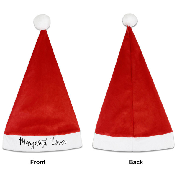 Margarita Lover Santa Hats - Front and Back (Single Print) APPROVAL