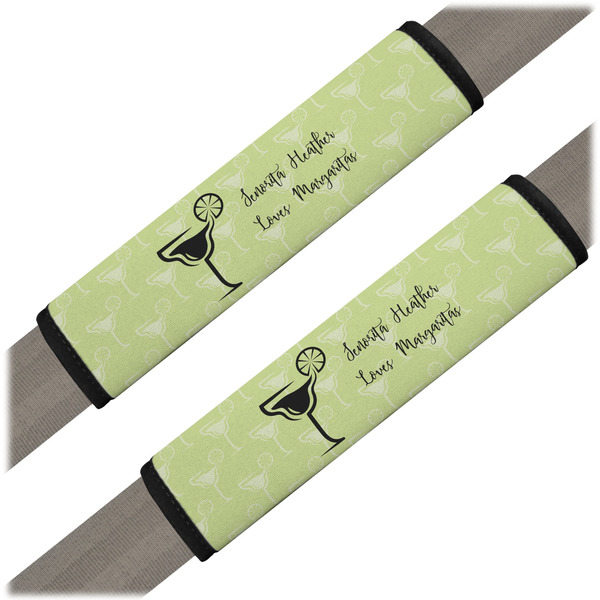 Custom Margarita Lover Seat Belt Covers (Set of 2) (Personalized)