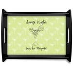 Margarita Lover Black Wooden Tray - Large (Personalized)
