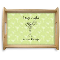 Margarita Lover Natural Wooden Tray - Large (Personalized)