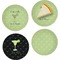 Margarita Lover Set of 4 Glass Appetizer / Dessert Plate 8" (Personalized)