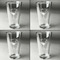 Margarita Lover Set of Four Engraved Beer Glasses - Individual View