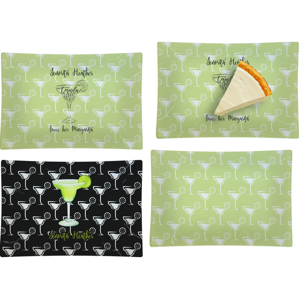 Margarita Lover Set of Rectangular Appetizer / Dessert Plates