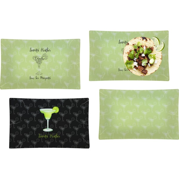 Margarita Lover Set of Rectangular Dinner Plates