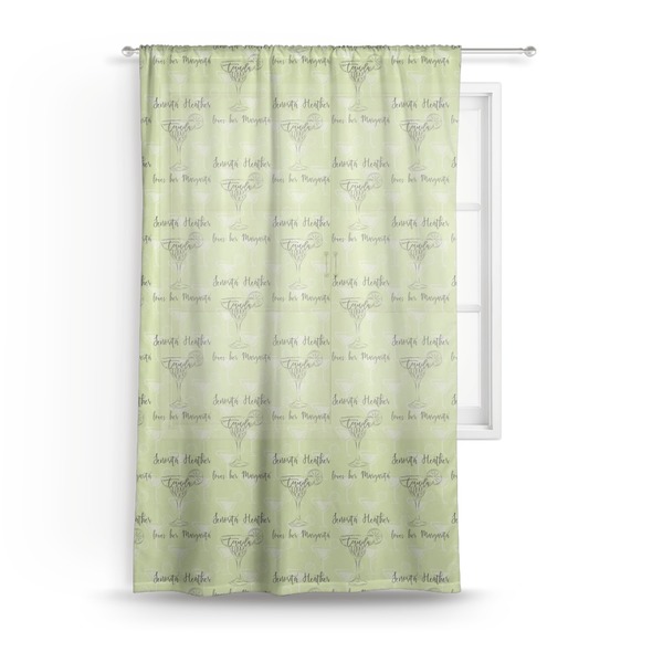 Custom Margarita Lover Sheer Curtain (Personalized)