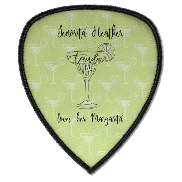 Custom Margarita Lover Iron on Shield Patch A w/ Name or Text