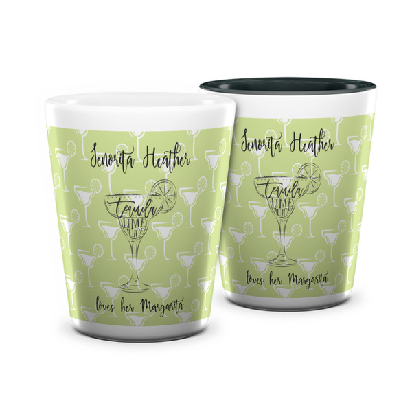 Custom Margarita Lover Ceramic Shot Glass - 1.5 oz (Personalized)