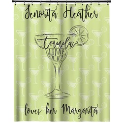 Margarita Lover Extra Long Shower Curtain - 70"x84" (Personalized)