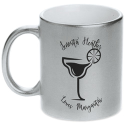 Margarita Lover Metallic Silver Mug (Personalized)