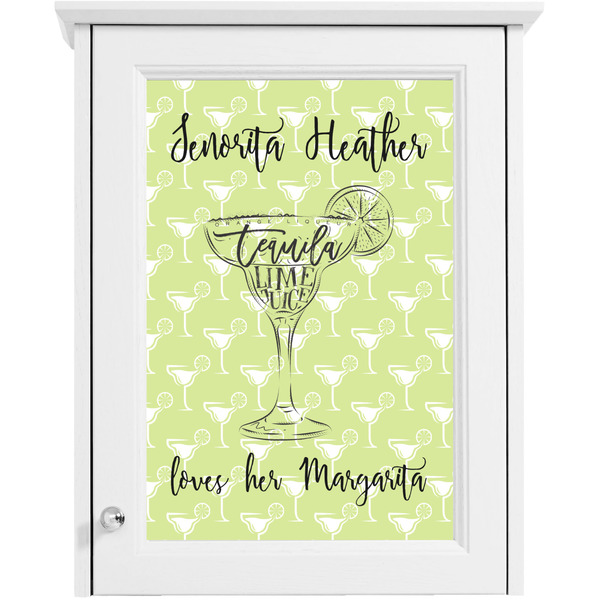 Margarita Lover Single White Cabinet Decal